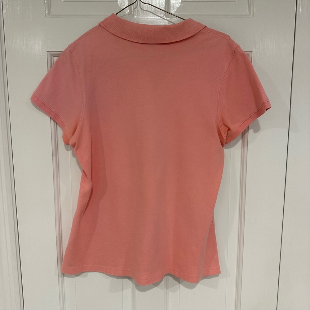Vineyard vines women’s short sleeve cotton polo shirt light pink size large - Picture 8 of 9